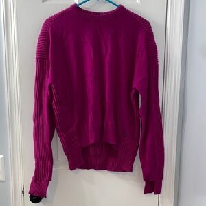 Louis Vuitton Magenta Crew Neck Sweater